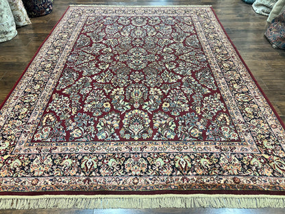Karastan Rug 9x12 Red Sarouk #785, Wool Karastan Carpet, Discontinued Vintage, Original 700 Series, Karastan Area Rug - Nuvé
