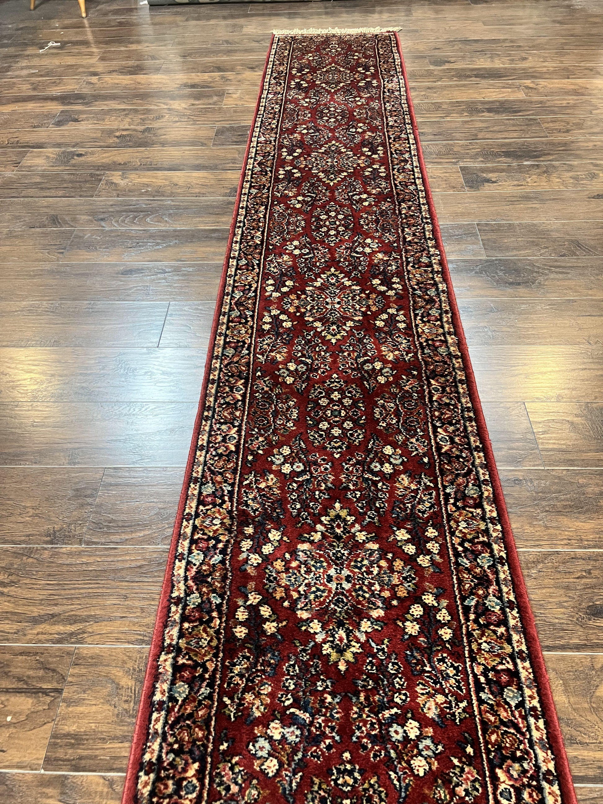 Antique Karastan Runner Rug 2x12, Karastan Sarouk #785, Original Collection, 700 Series, 2 x 12 Runner for Hallway, Wool Karastan Rug, Rare - Nuvé