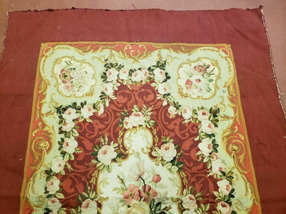3' X 5' Antique Handmade French Aubusson Weave Savonnerie Needlepoint Rug Nice - Nuvé