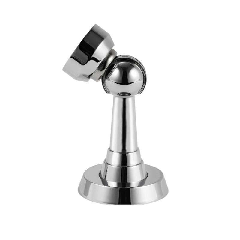 Chrome Figal door stop with magnetic feature from Residence Supply, used to hold doors open or prevent door damage.