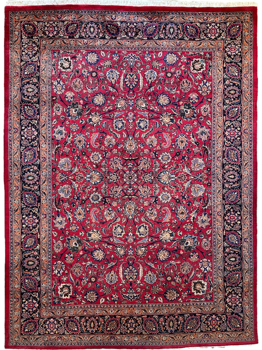 Fine Allover Persian Mashhad Rug 8’2”x11’6” - Nuvé