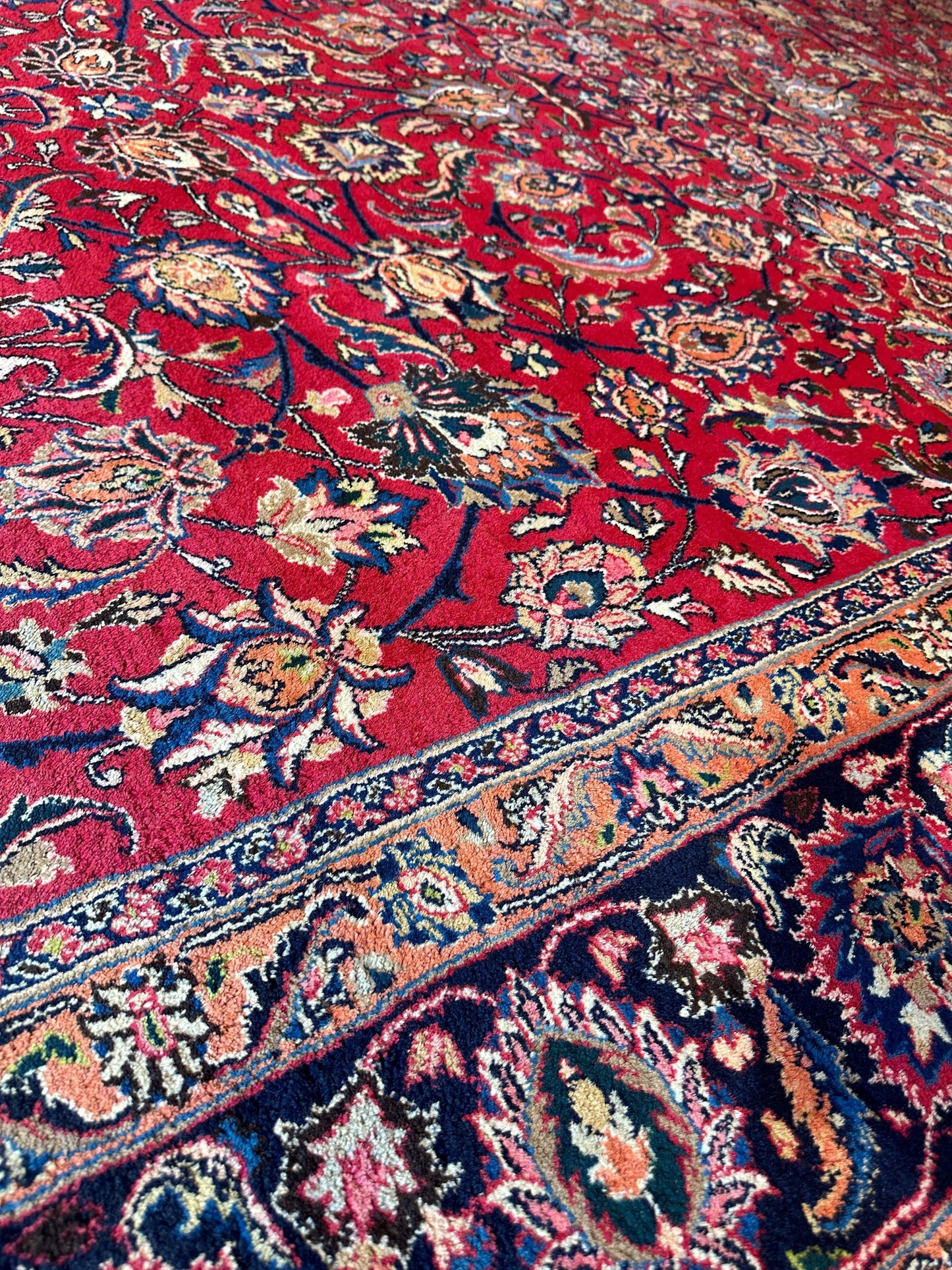 Fine Allover Persian Mashhad Rug 8’2”x11’6” - Nuvé