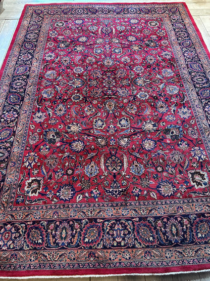 Fine Allover Persian Mashhad Rug 8’2”x11’6” - Nuvé