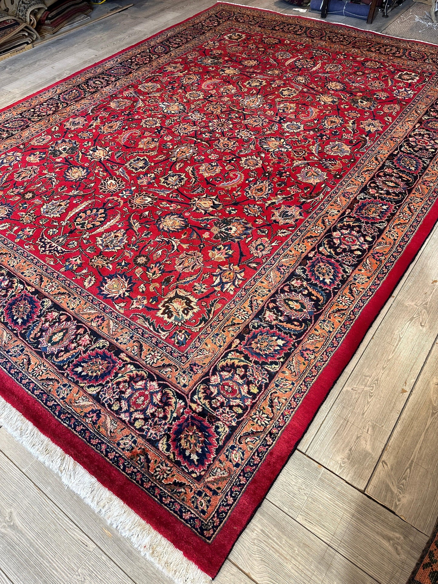 Fine Allover Persian Mashhad Rug 8’2”x11’6” - Nuvé