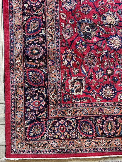 Fine Allover Persian Mashhad Rug 8’2”x11’6” - Nuvé