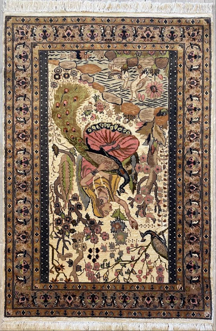 Fine Handmade Pictorial Rug 71'’ x 48'’ - Nuvé