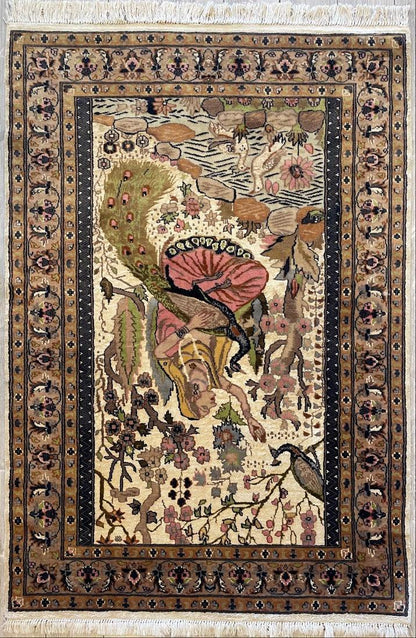 Fine Handmade Pictorial Rug 71'’ x 48'’ - Nuvé