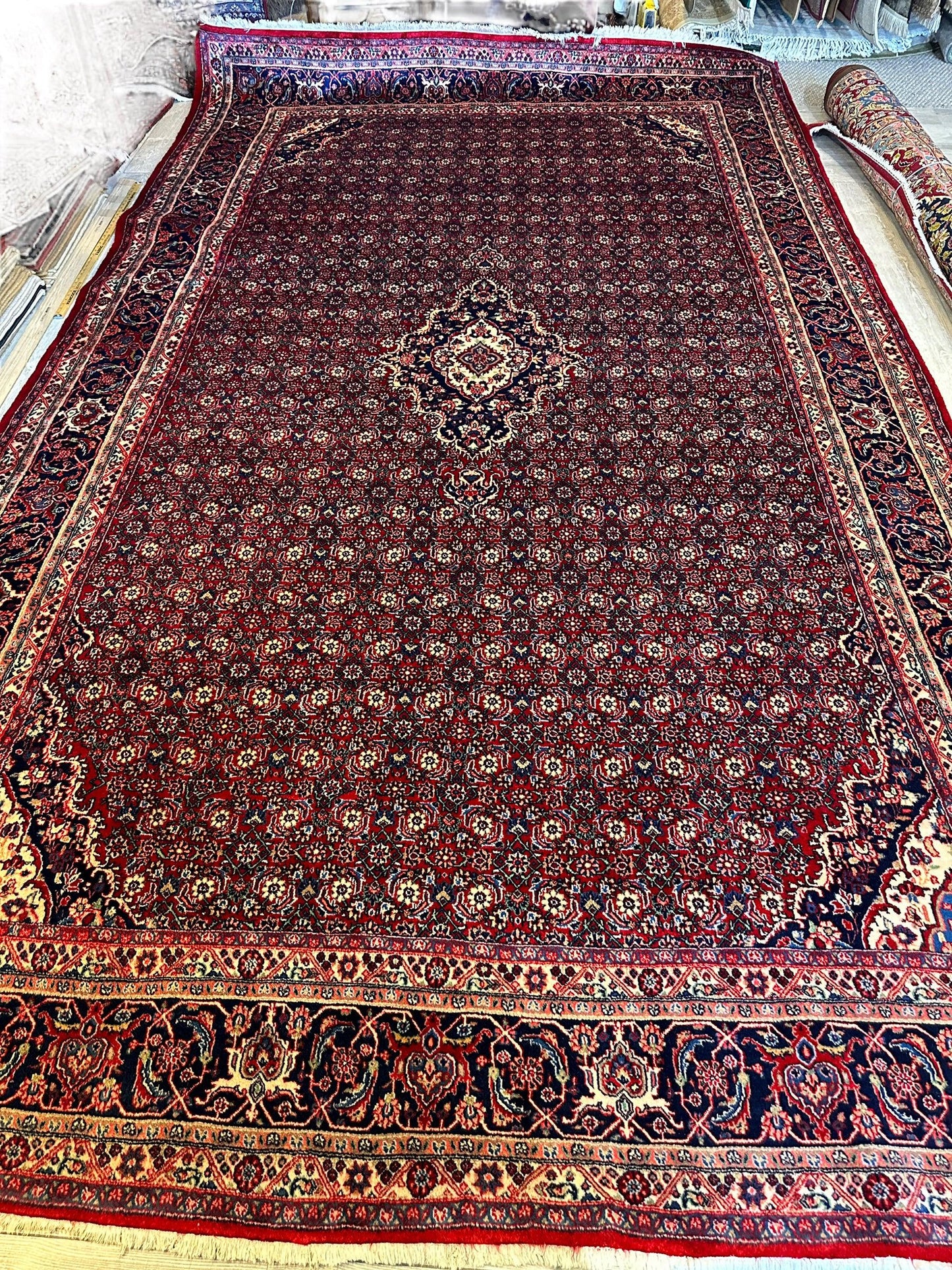 Fine Vintage Persian Mood Rug 8’7” x 14’1” - Nuvé
