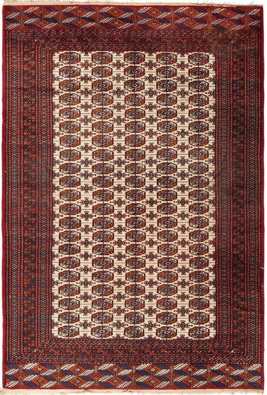 Fine Vintage Room Size Bokhara Oriental Area Rug 9 x 6'3'' - Nuvé
