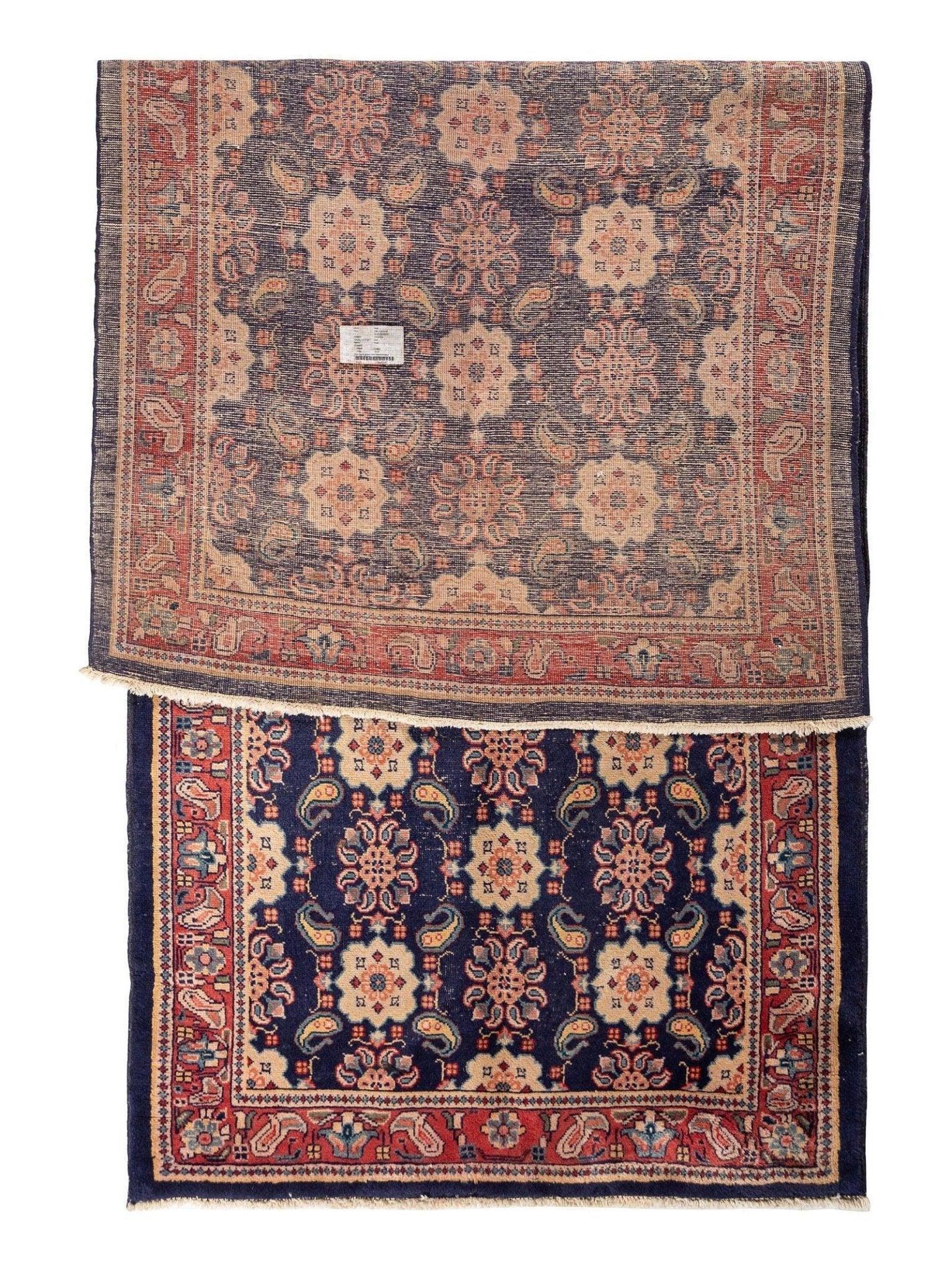Fine Vintage Weramin Persian Runner / Area Rug 10'2'' x 4'3'' - Nuvé