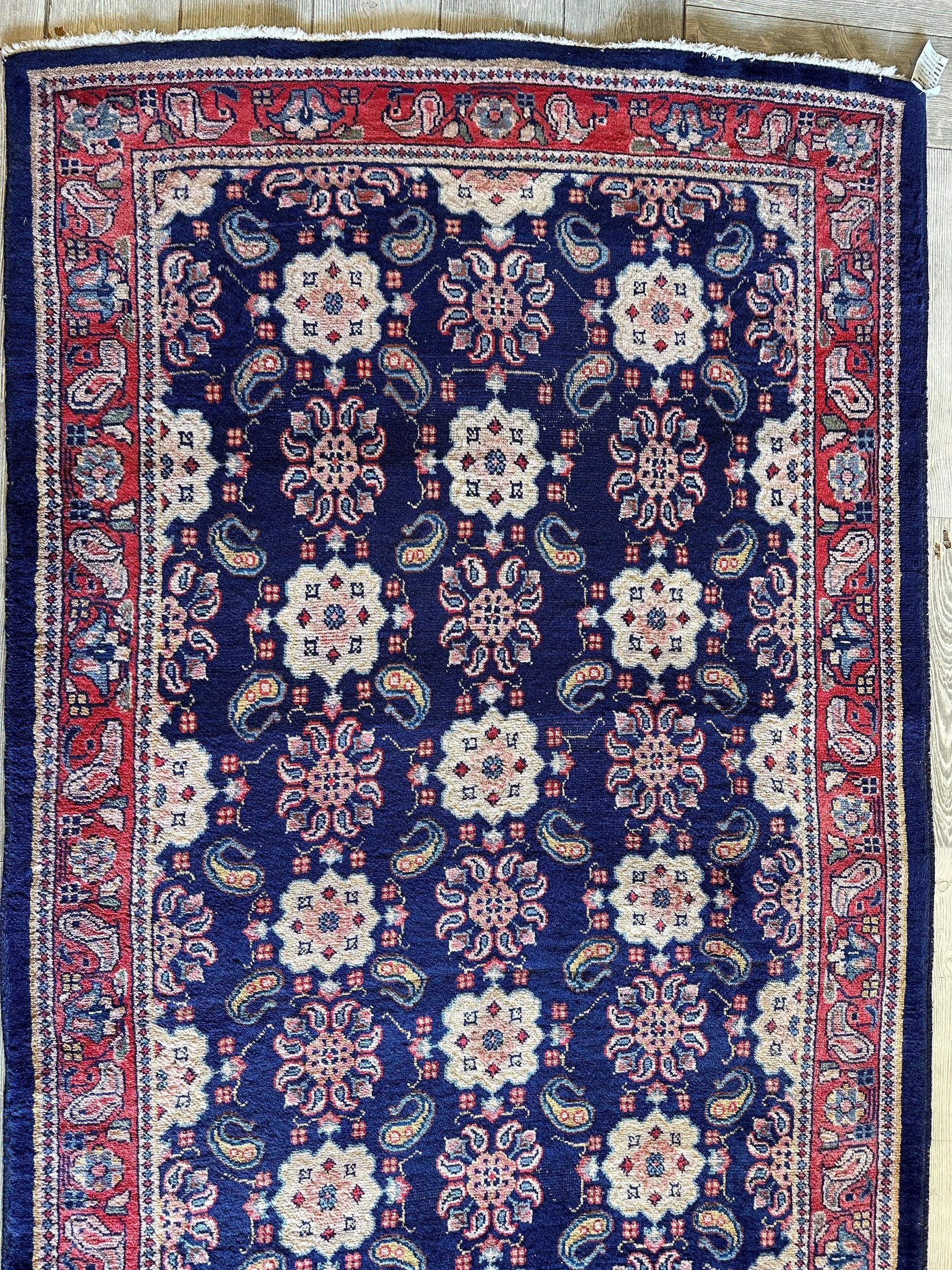 Fine Vintage Weramin Persian Runner / Area Rug 10'2'' x 4'3'' - Nuvé
