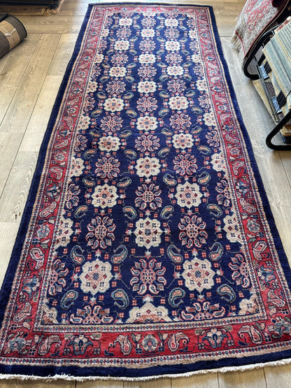 Fine Vintage Weramin Persian Runner / Area Rug 10'2'' x 4'3'' - Nuvé