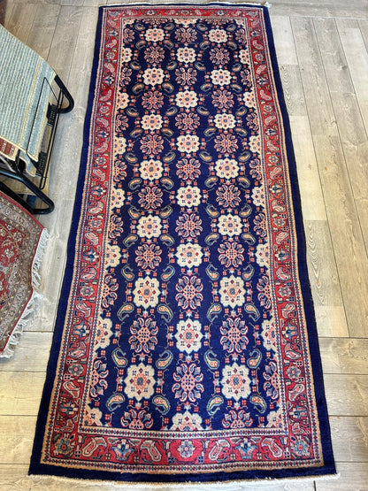 Fine Vintage Weramin Persian Runner / Area Rug 10'2'' x 4'3'' - Nuvé