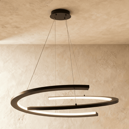 Elegant Fiona Chandelier by Residence Supply featuring multiple glass drops and a modern brass finish.