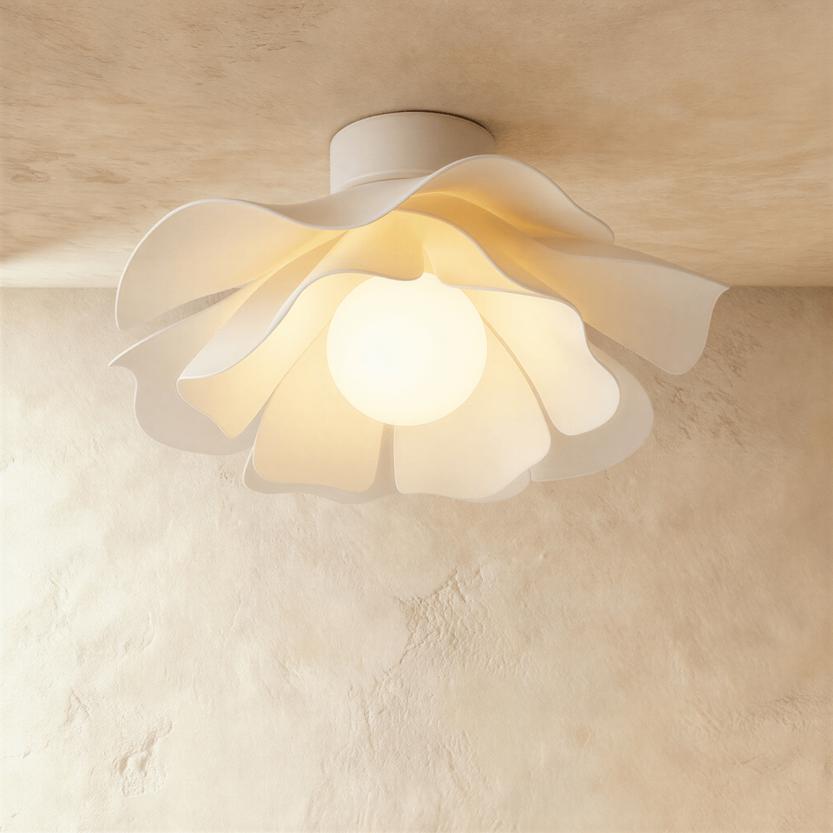 Elegant Fleur Ceiling Light by Residence Supply featuring a floral-inspired design with glass and metal accents.