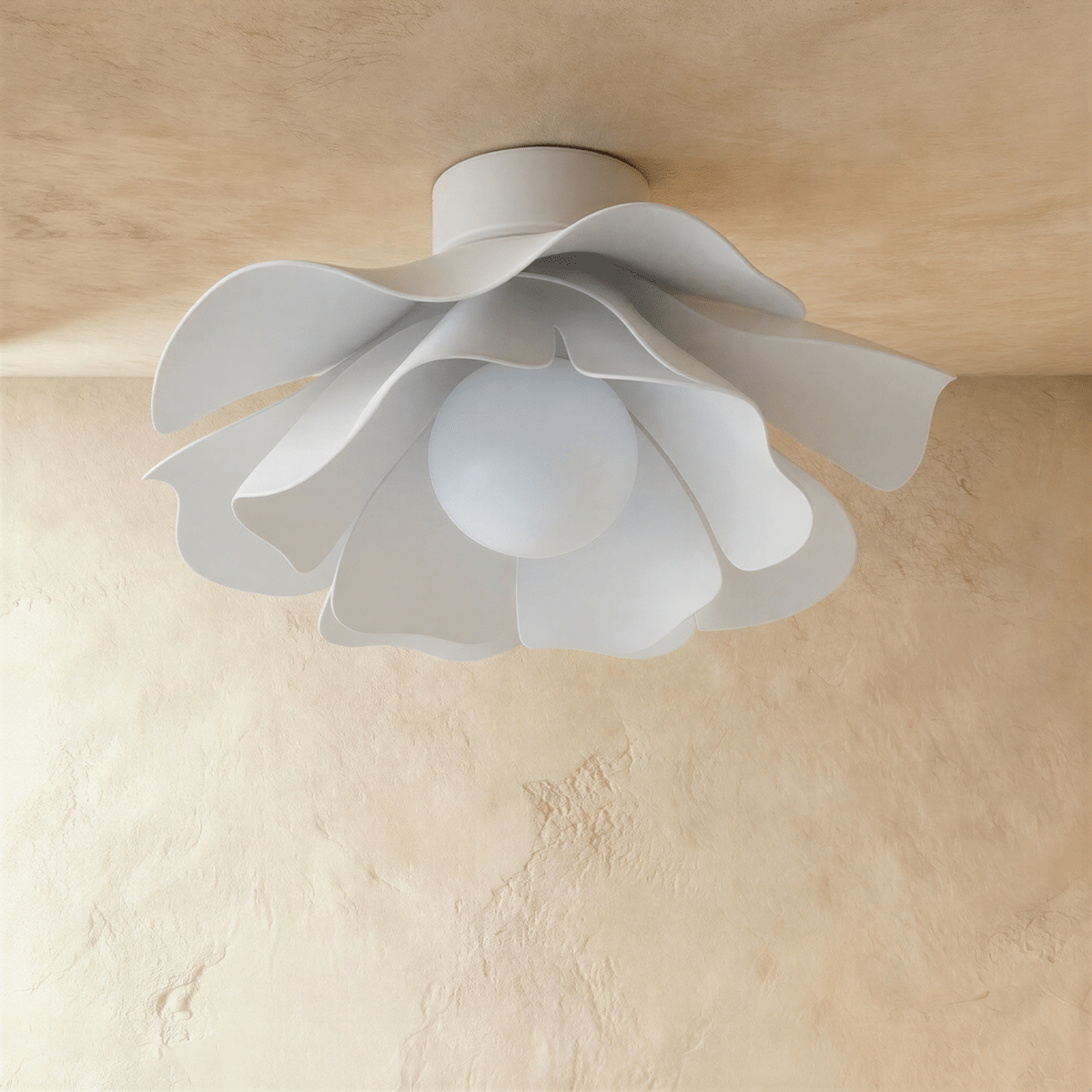 Elegant Fleur ceiling light by Residence Supply with a floral-inspired design and soft ambient lighting.