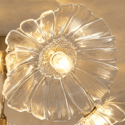 Residence Supply Floare ceiling light fixture with floral-inspired design and soft white illumination on a ceiling.