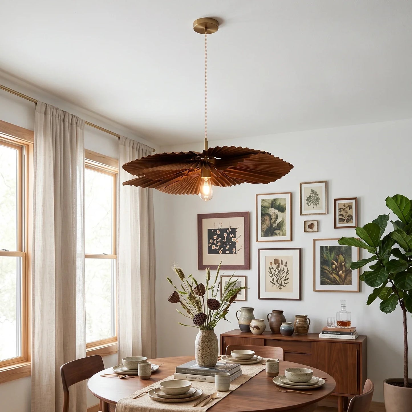 Folding Lotus Pendant Lamp