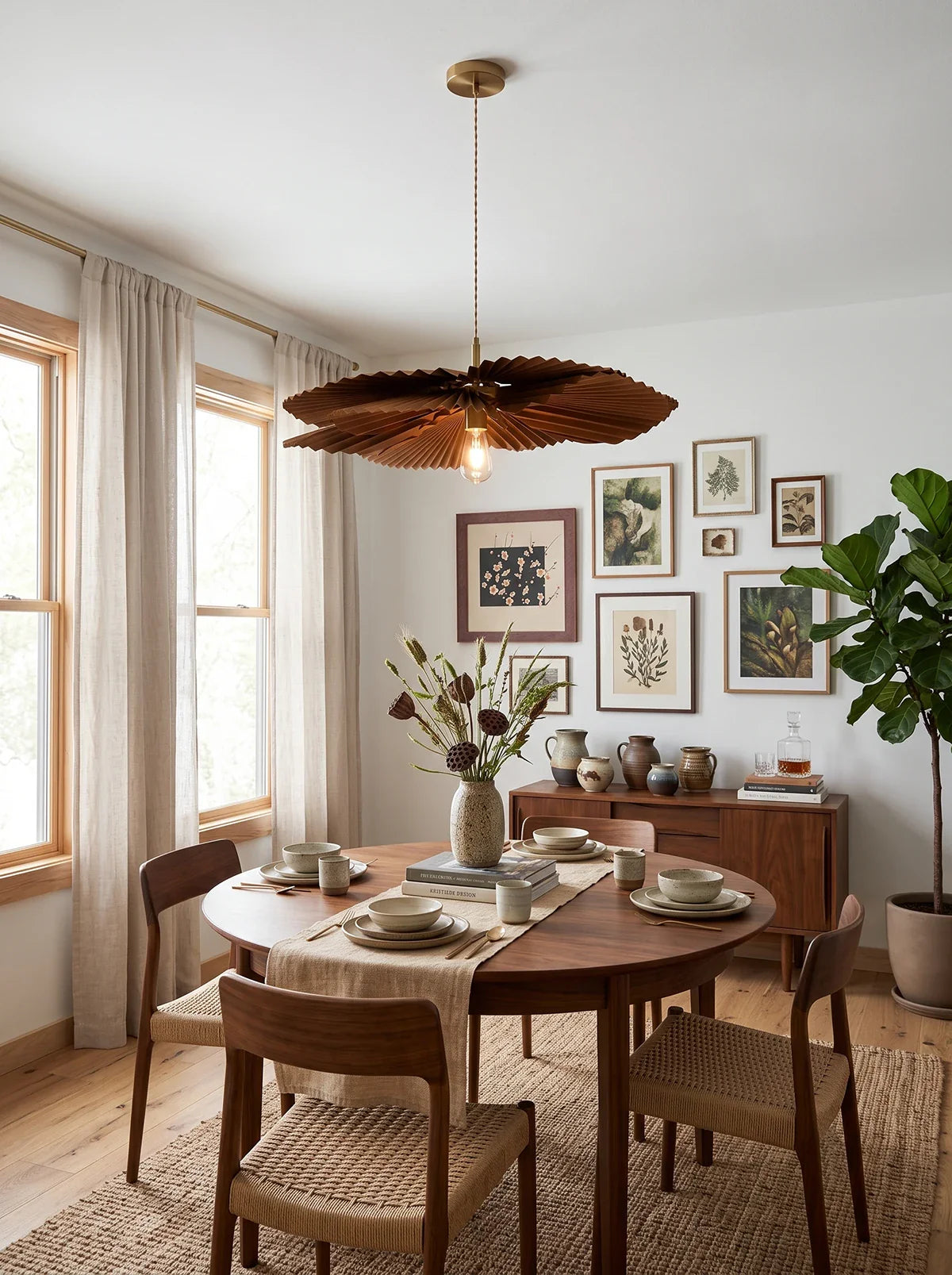 Folding Lotus Pendant Lamp