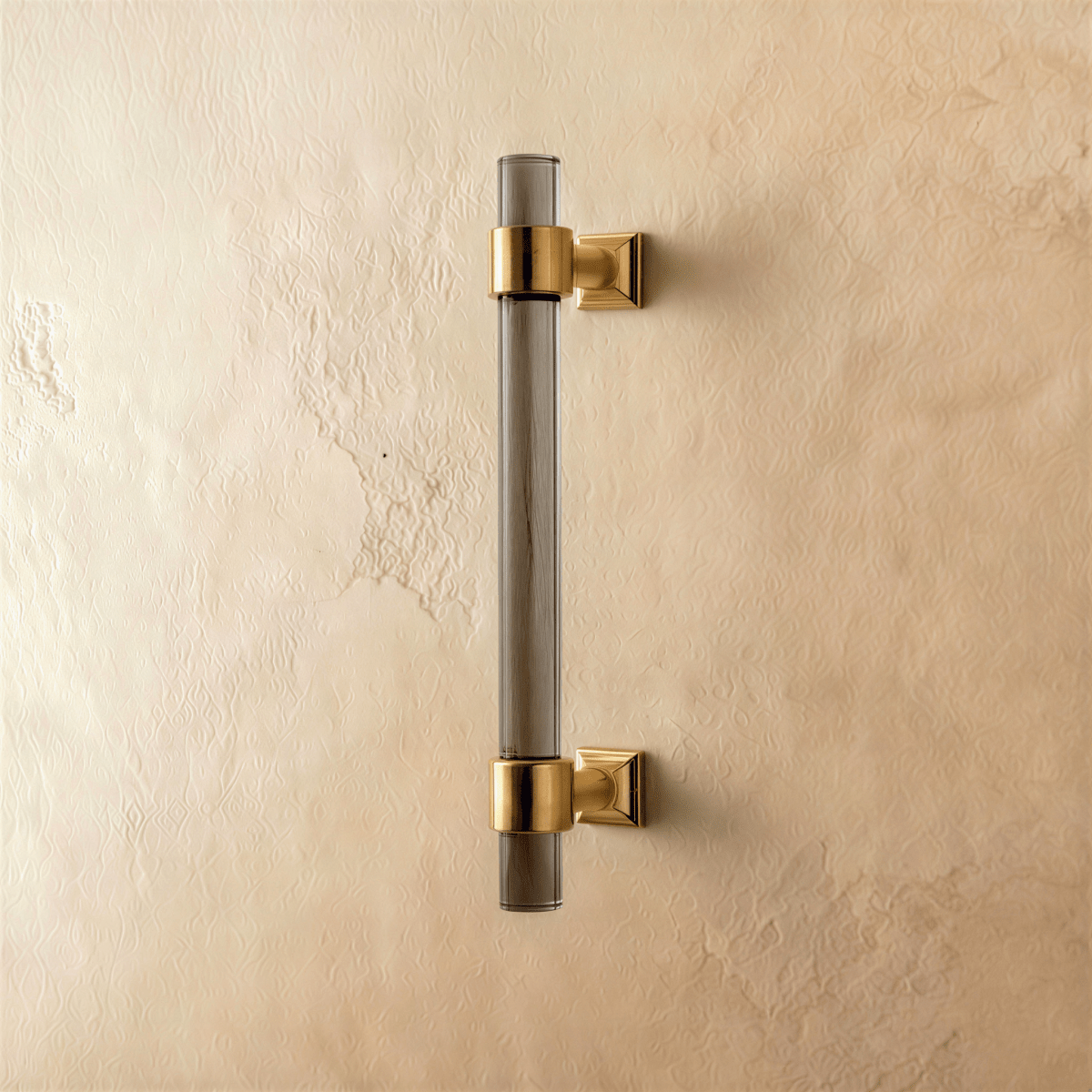 Clear acrylic Frada knob and pull bar by Residence Supply, perfect for modern cabinet hardware in home and garden decor.