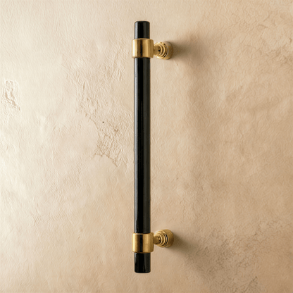 Clear acrylic Frada knob and pull bar by Residence Supply for cabinet hardware and home decor.