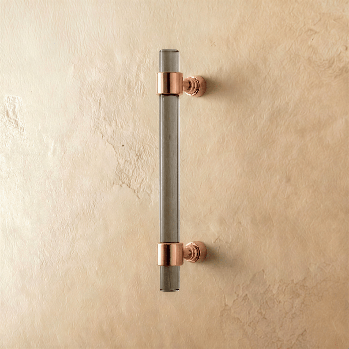 A clear image of the Frada acrylic knob and pull bar from Residence Supply, designed for cabinet hardware in home and garden.