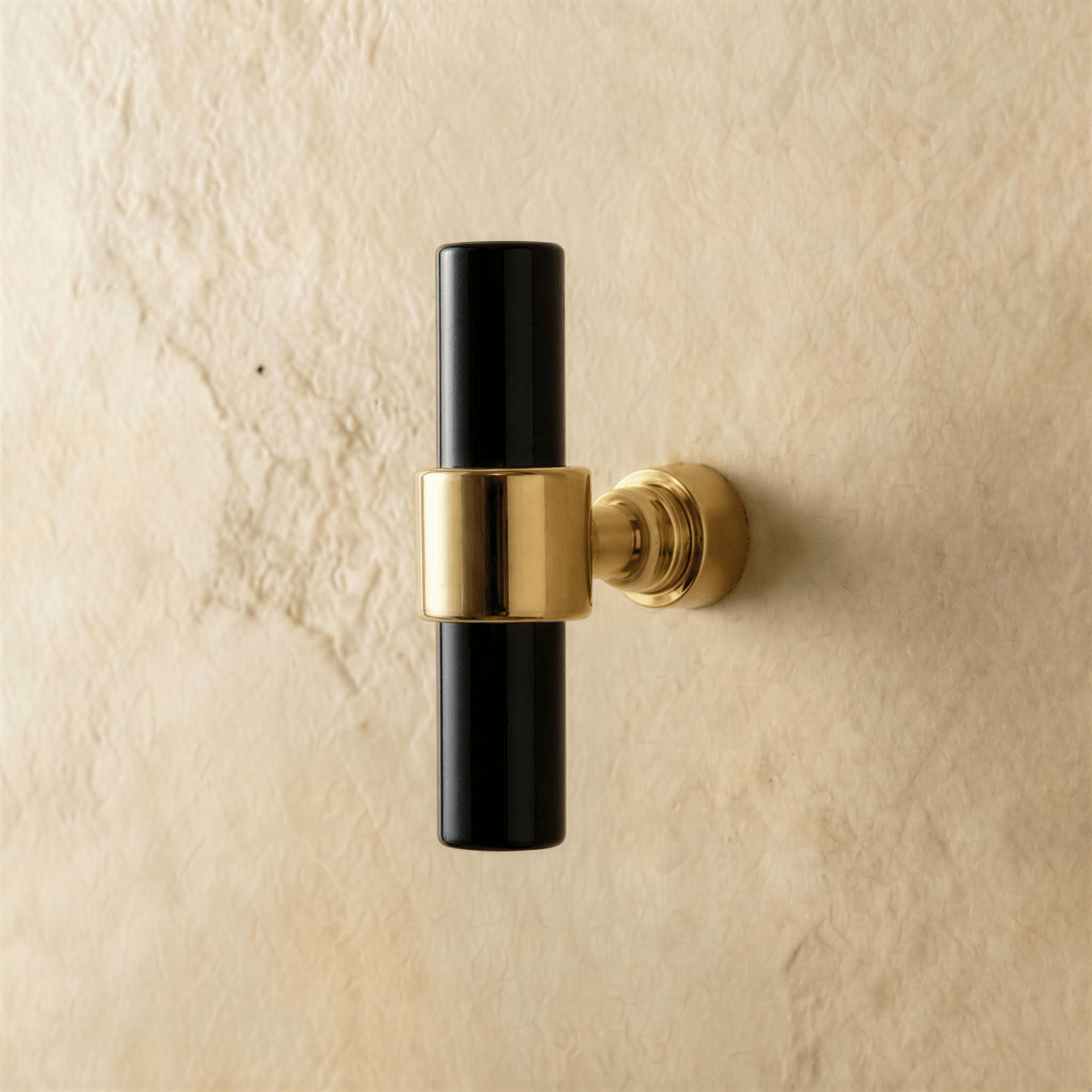 A clear image of a Frada acrylic knob and pull bar from Residence Supply, perfect for cabinet hardware in home and garden decor.