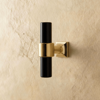A clear image of a Frada acrylic knob and pull bar by Residence Supply, designed for cabinet hardware in home and garden decor.