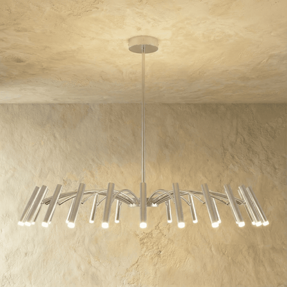Residence Supply Funale Chandelier with sleek modern design and multiple hanging light fixtures in a stylish indoor setting.