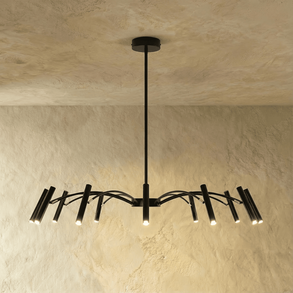 Elegant Funale chandelier by Residence Supply featuring intricate design and multiple light fixtures for a stylish ceiling centerpiece.
