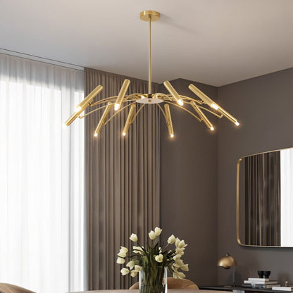 Elegant Funale chandelier by Residence Supply featuring intricate design and multiple light fixtures for a sophisticated look.