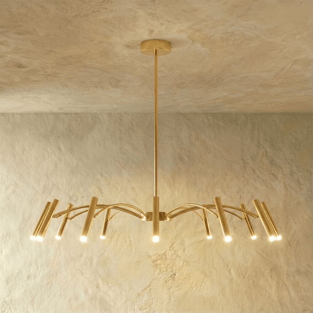 Elegant Funale chandelier by Residence Supply featuring intricate design and multiple light fixtures for stylish illumination.