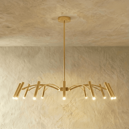 Elegant Funale chandelier by Residence Supply featuring intricate design and multiple light fixtures for stylish illumination.