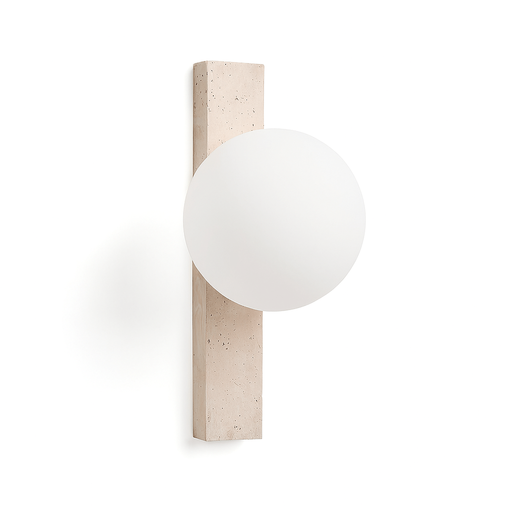 Fyris Travertine Wall Lamp - Nuvé