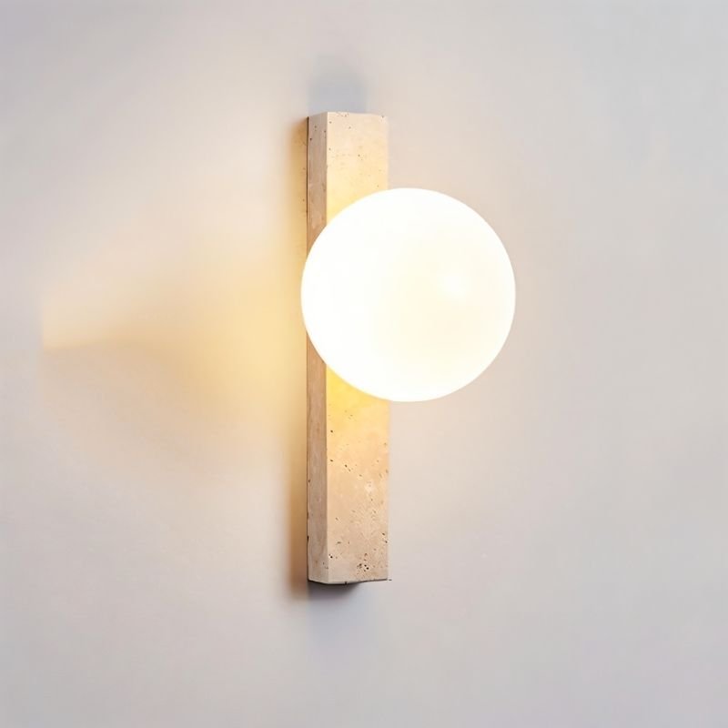 Fyris Travertine Wall Lamp - Nuvé