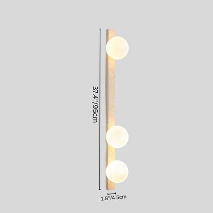Fyris Travertine Wall Lamp - Nuvé