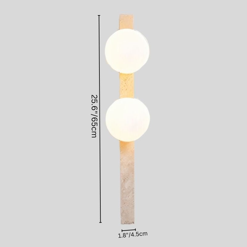 Fyris Travertine Wall Lamp - Nuvé
