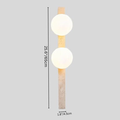 Fyris Travertine Wall Lamp - Nuvé