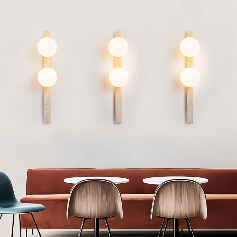 Fyris Travertine Wall Lamp - Nuvé