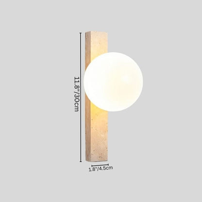 Fyris Travertine Wall Lamp - Nuvé