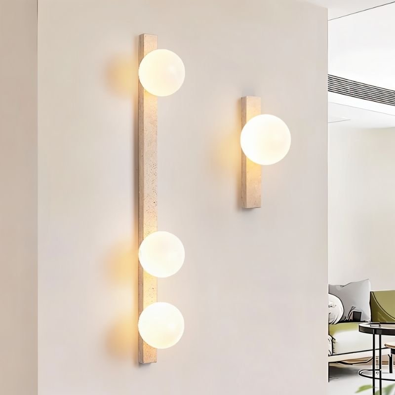 Fyris Travertine Wall Lamp - Nuvé