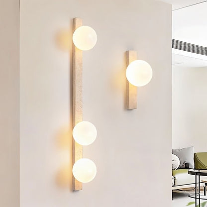 Fyris Travertine Wall Lamp - Nuvé