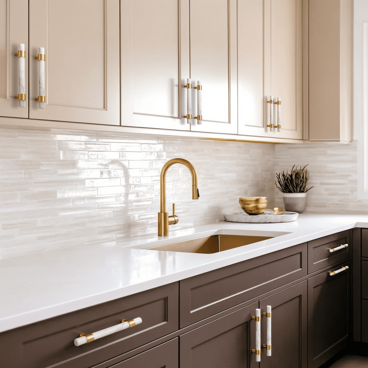 Galil Marble Knob & Pull Bar - Nuvé