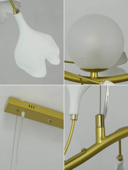 Gingko Glass Chandelier