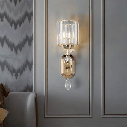 Residence Supply Glanz Wall Lamp with sleek metallic finish and modern design, mounted on a wall for stylish lighting.