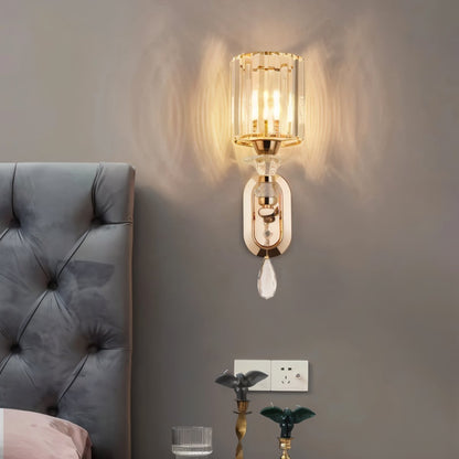 Modern Glanz Wall Lamp by Residence Supply featuring a sleek metal design and warm lighting for contemporary home decor.