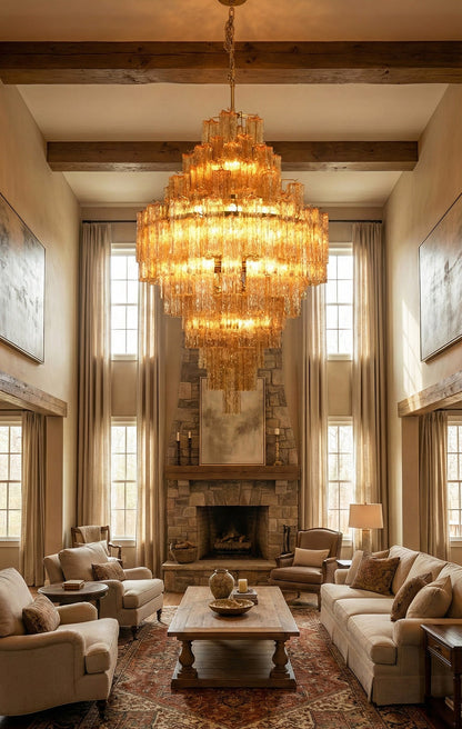 Star Shaped Glass Addis Diamond Chandelier