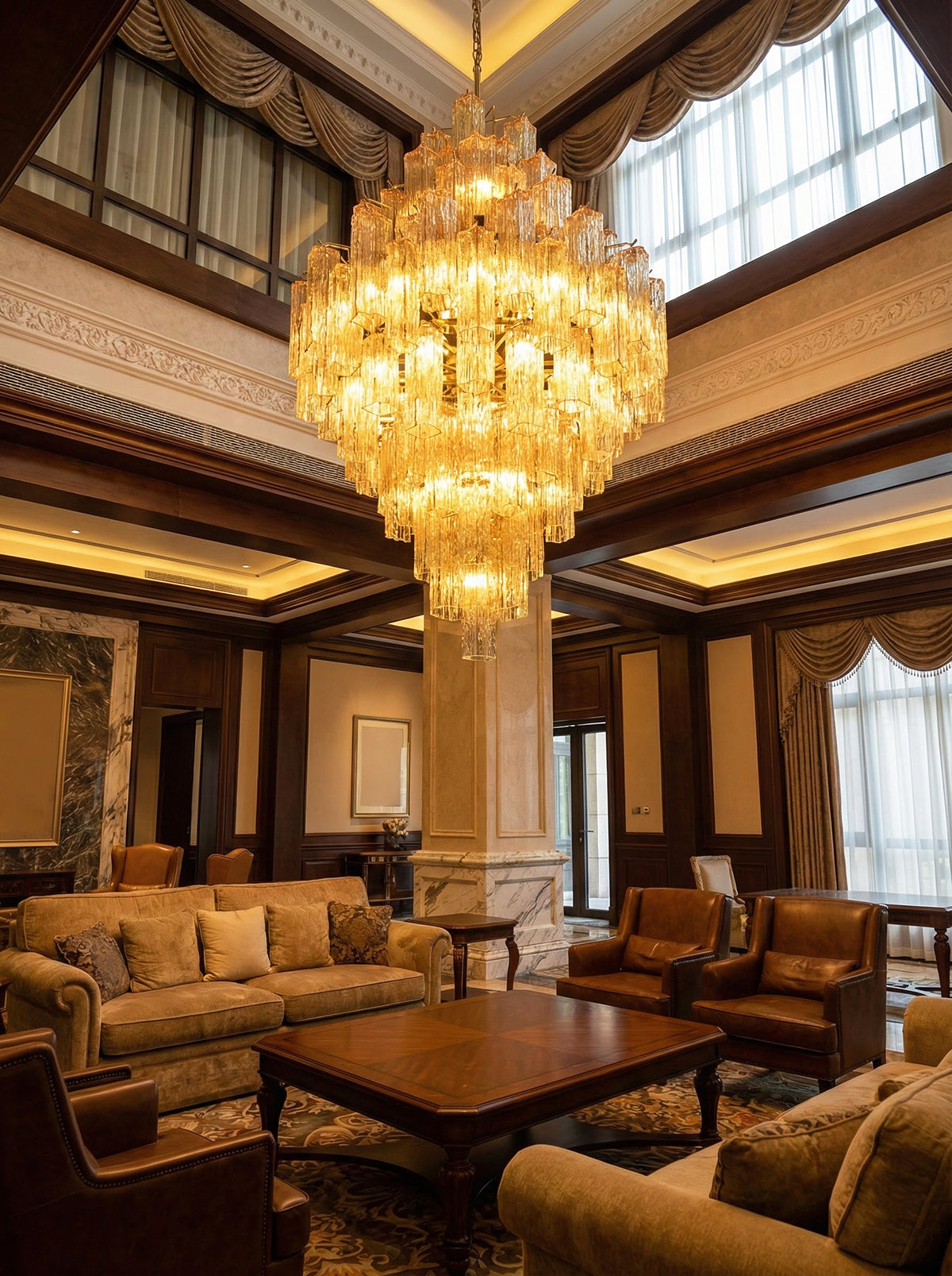 Star Shaped Glass Addis Diamond Chandelier