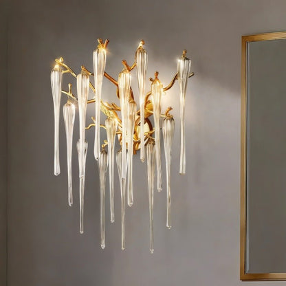 Modern Glere Wall Lamp by Residence Supply featuring a sleek design and warm lighting for contemporary interior decor.