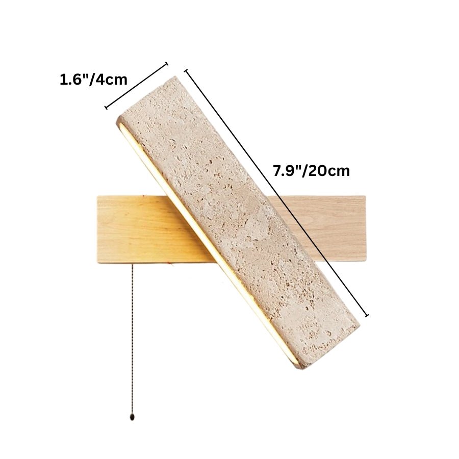 Glimra Travertine Wall Lamp - Nuvé